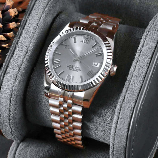 Datejust Acier - Cadran Gris Rhodium Index Romains