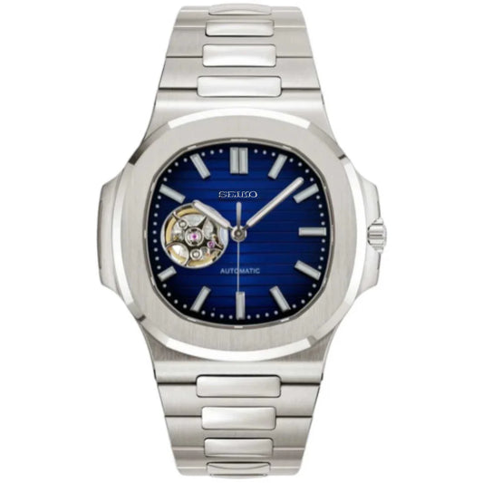 Nautilus Horizon - Cadran Bleu Cœur Ouvert