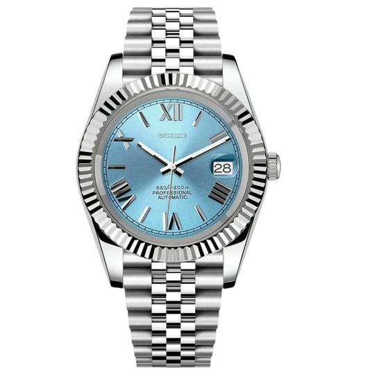Datejust Acier - Cadran Bleu Turquoise Index Romains