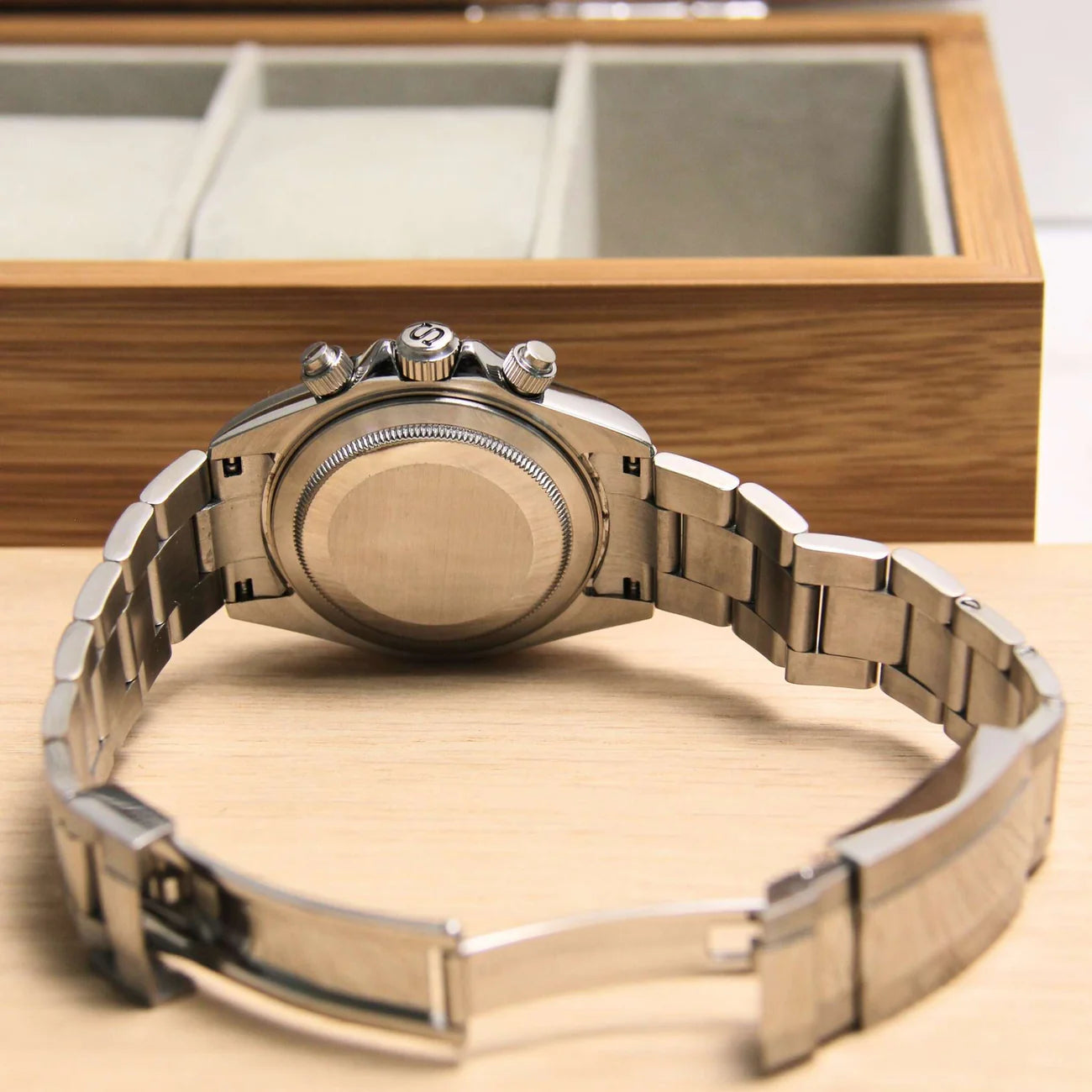 Seiko Mod Daytona Acier - Cadran Bleu Chronographe